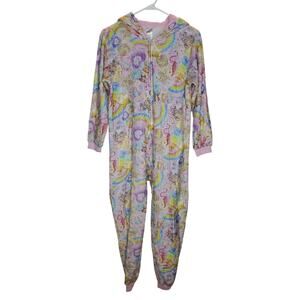 The Children’s Place Rainbow Fleece Hooded One Piece 14 XL